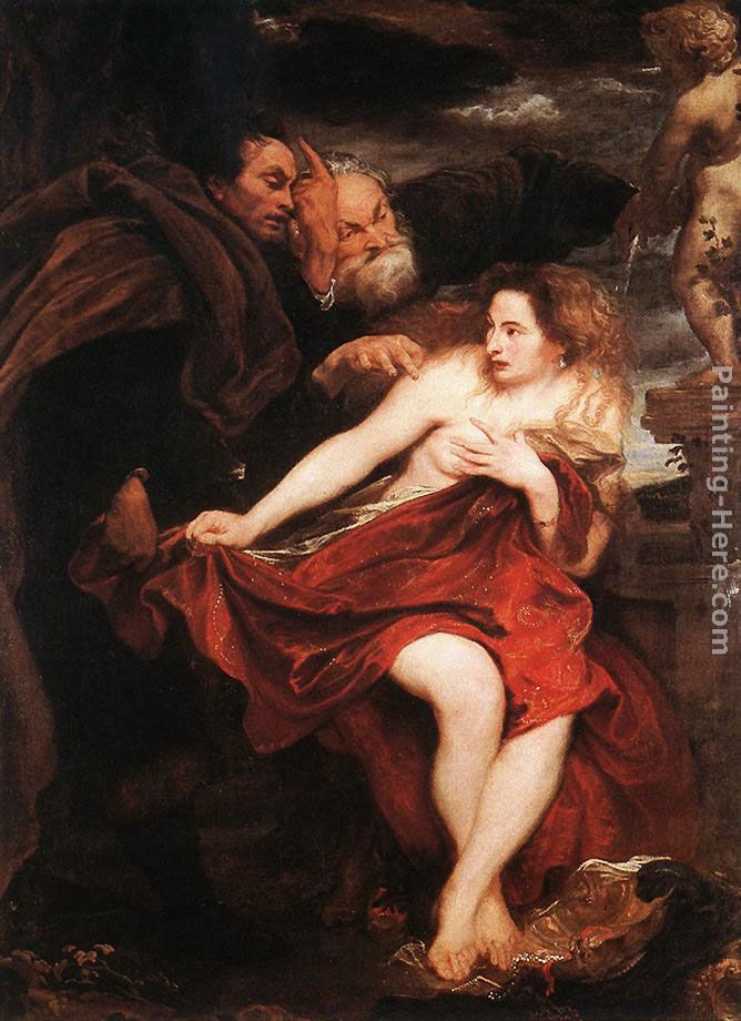 Susanna and the Elders painting - Sir Antony van Dyck Susanna and the Elders art painting